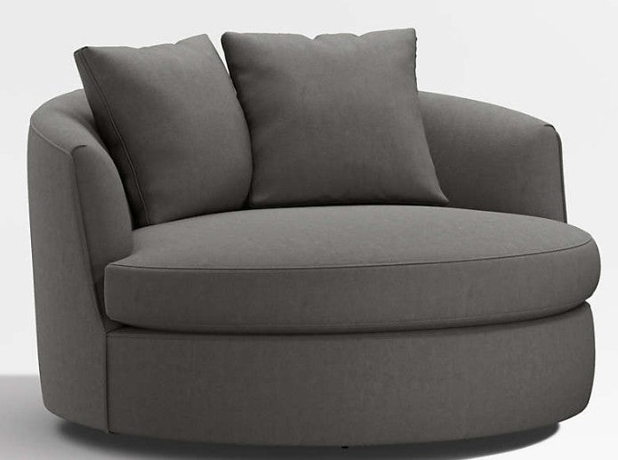 Crate And Barrel Tillie Grande Swivel Chair