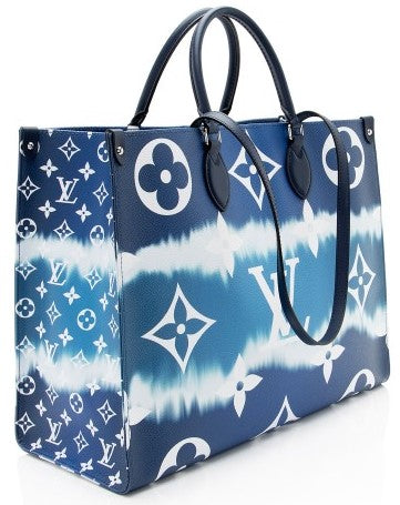 NEW LV "On-the-Go" Blue Escale Monogram Tote