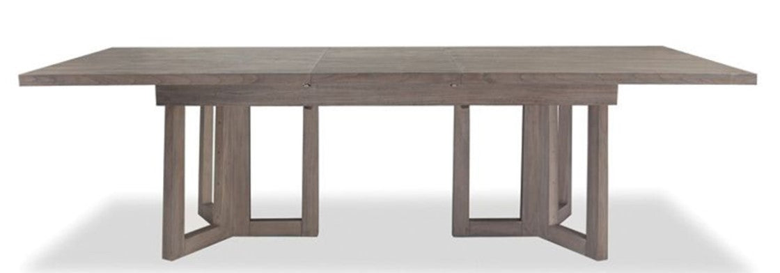 Brownstone Palmer Teak Driftwood Extension Dining Table