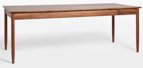 Rejuvenation Shaw Walnut Expendable Dining Table.