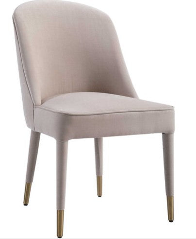 Set of Four Uttermost Brie Brushed Velvet Side Chairs