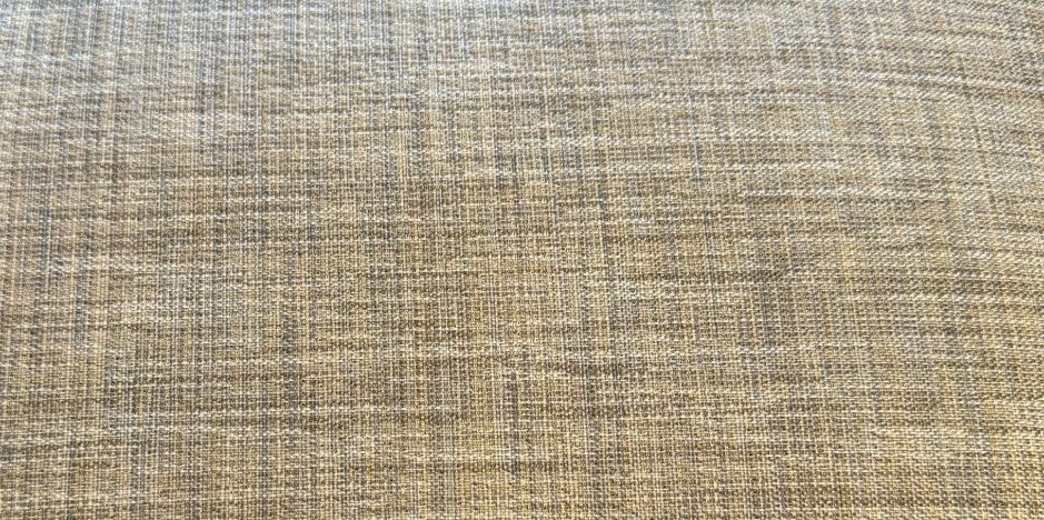 Barbara Barry Henredon Sofa Upholstered in a Subtle Plaid Fabric.