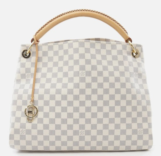 Louis Vuitton Artsy MM Damier Azur Shoulder Bag
