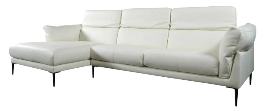 NEW Moroni Chelsea  Leather Sectional with Chaise.