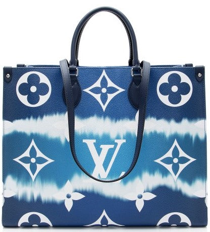 NEW LV "On-the-Go" Blue Escale Monogram Tote