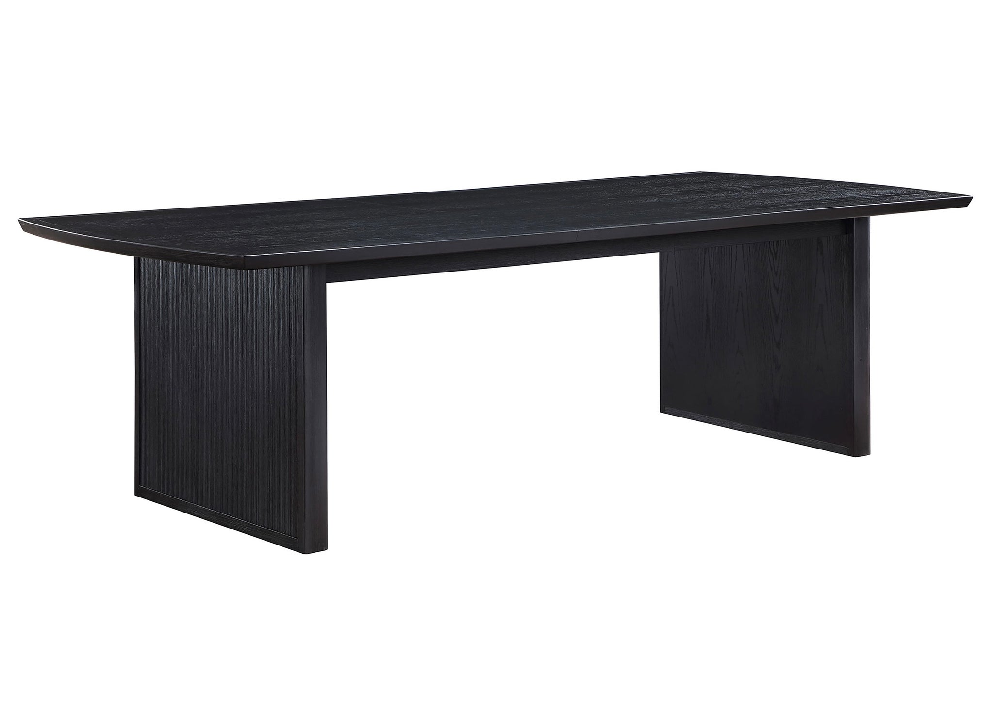 NEW Expandable Wire Brushed Black Dining Table.