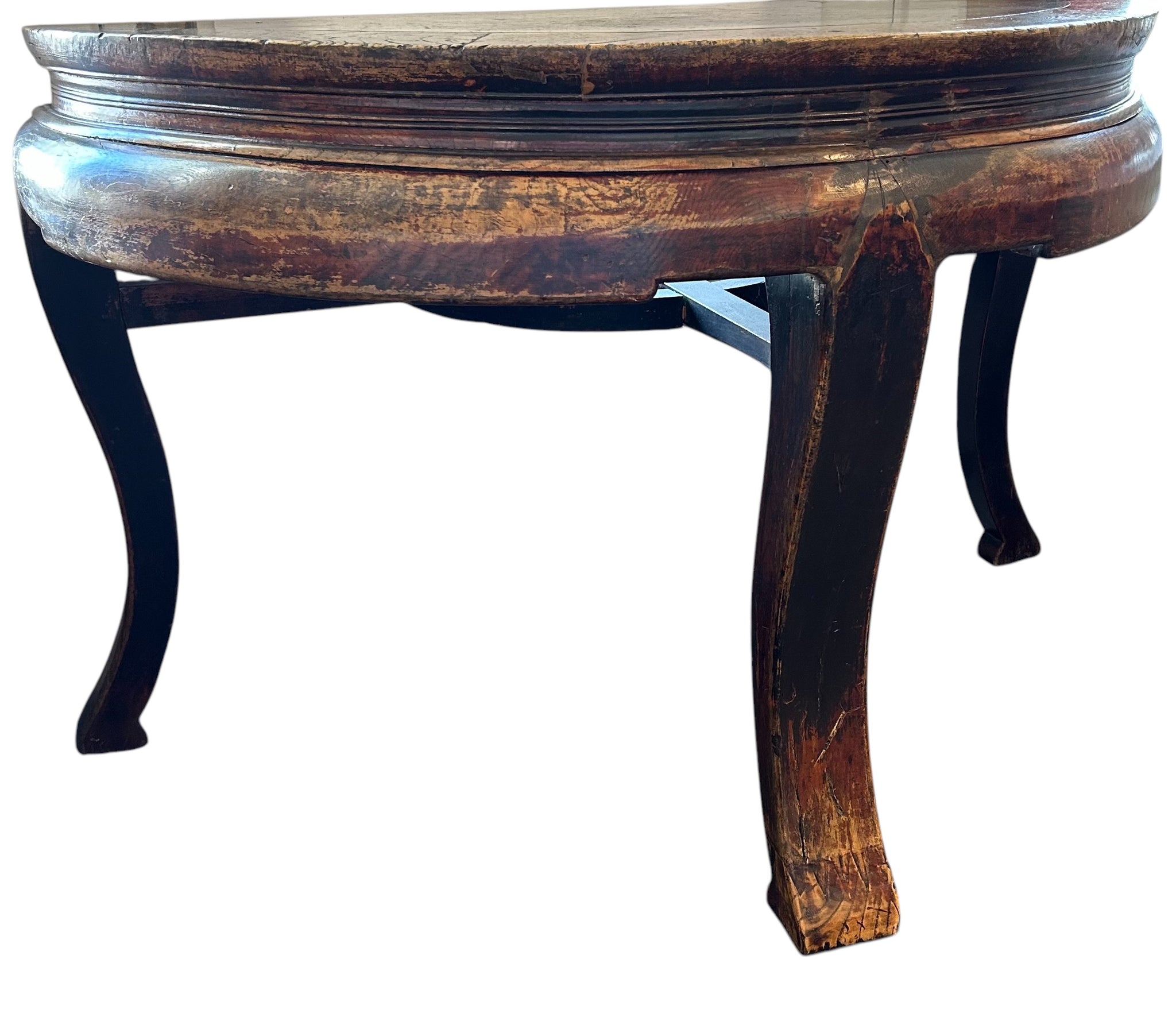 Elegant Antique Demilune Side Table.