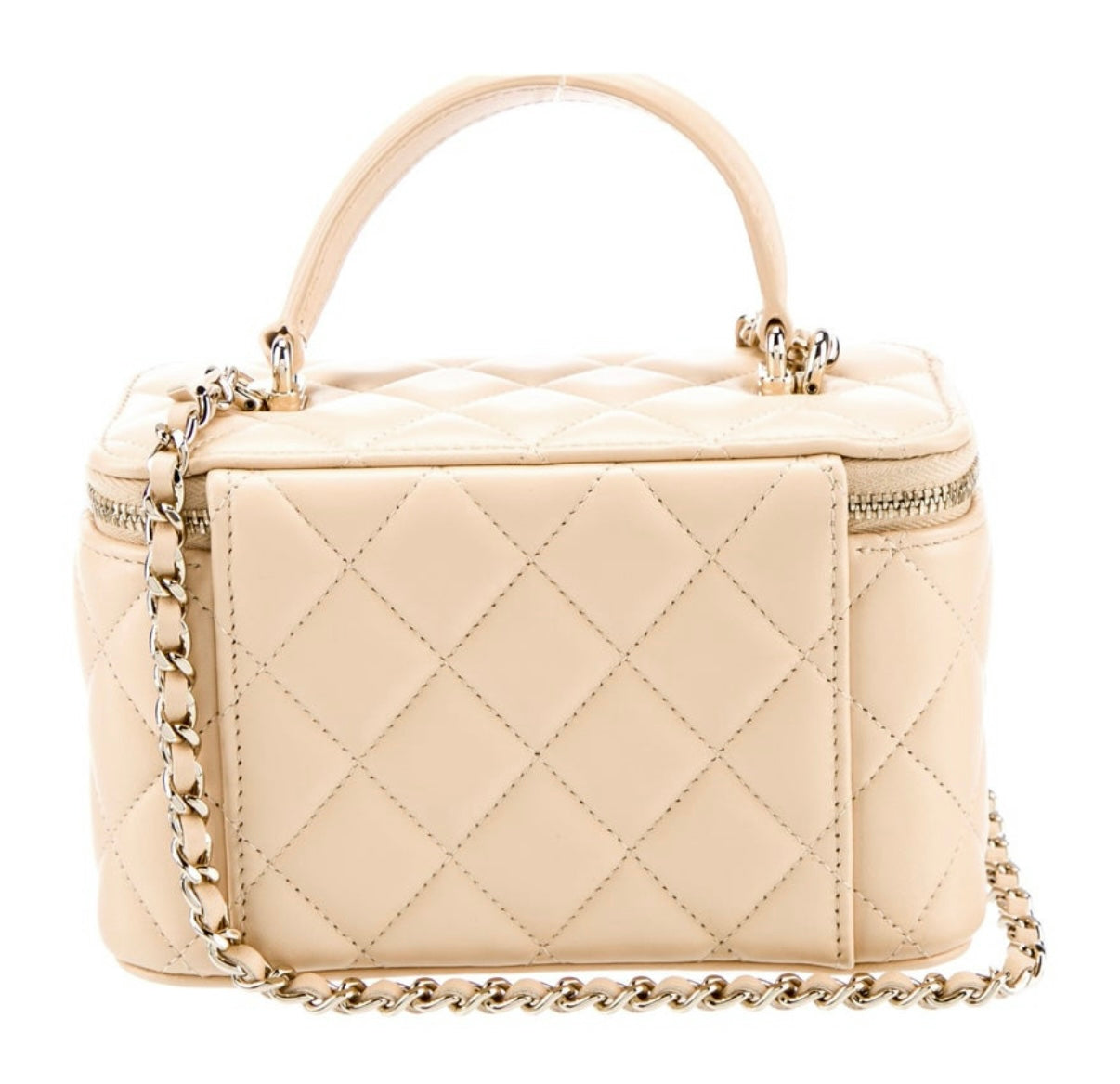 NEW Chanel Small Top Handle Vanity Case With Cross Body Chain