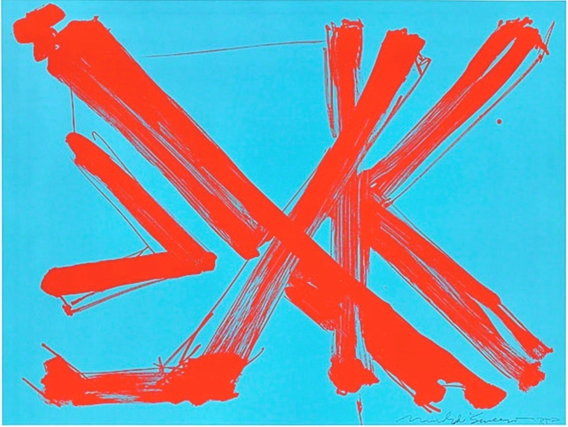 Rare Mark Di Suvero "Afterstudy for Marianne Moore". Lithograph. # 8/25 1976