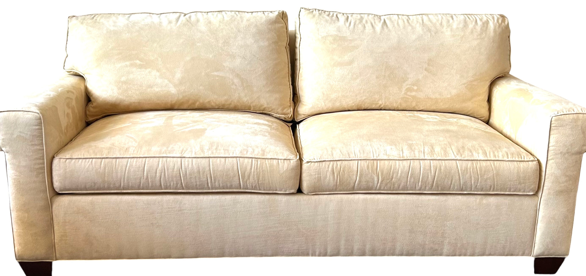 Baker Ultrasuede Sleeper Sofa. 2 Back and 2 Seat Cushions.