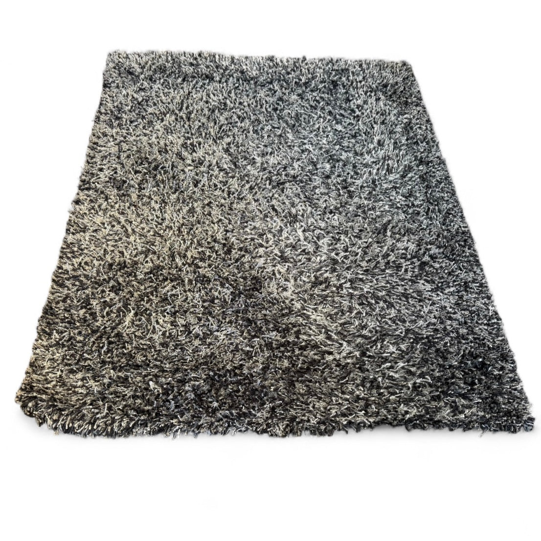 Scandinavian Designs Black And Grey Shag 5'-7" x 7'-4"  Rug