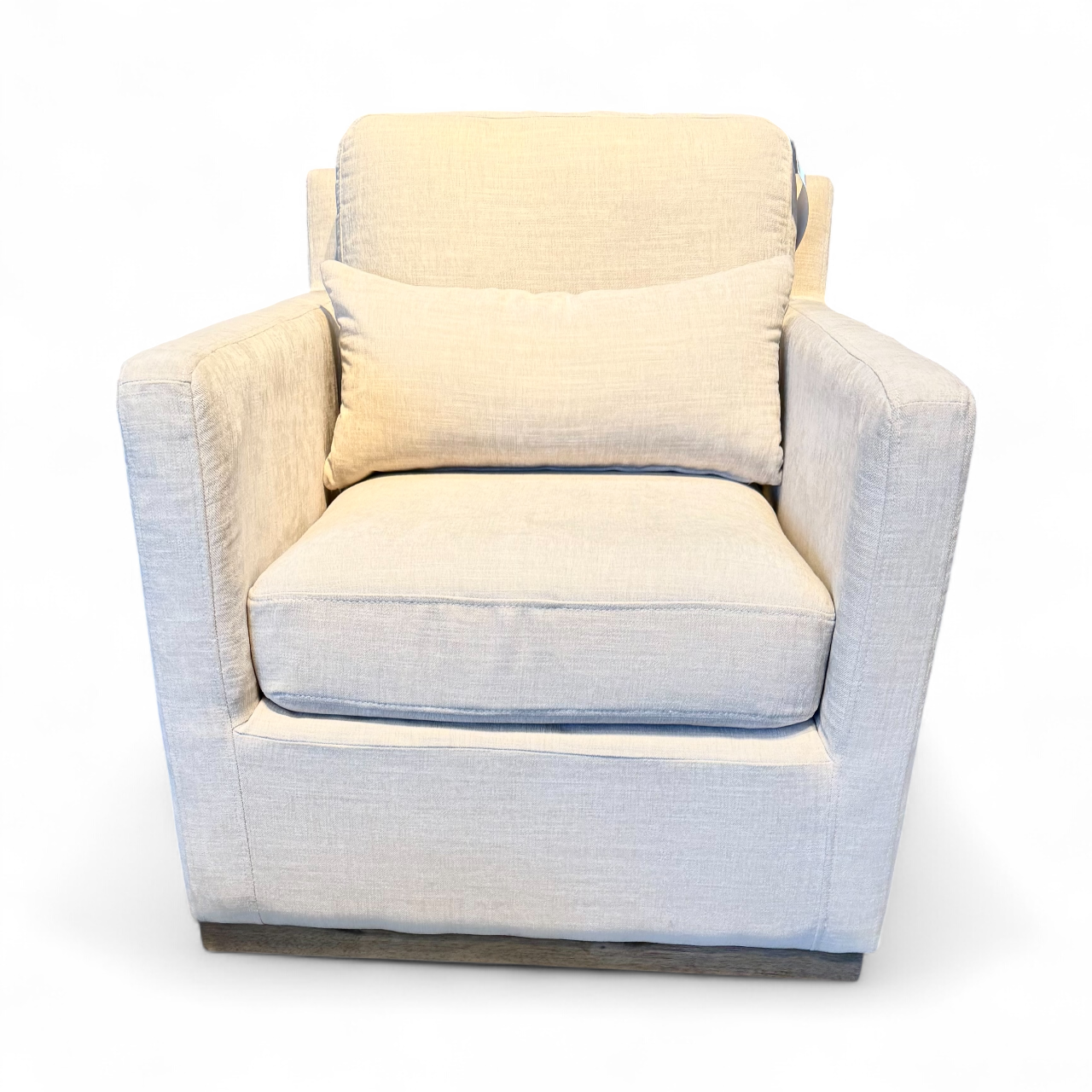 NEW Swivel Chair with Back and Lumbar Pillows