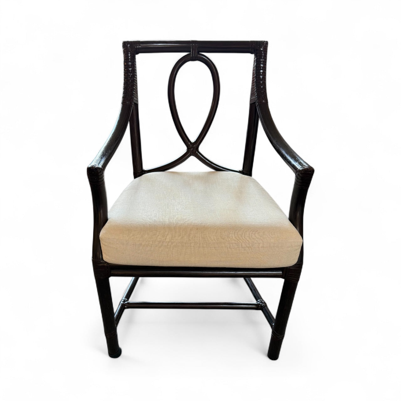 Set of Five McGuire Lenora Dining Chairs.