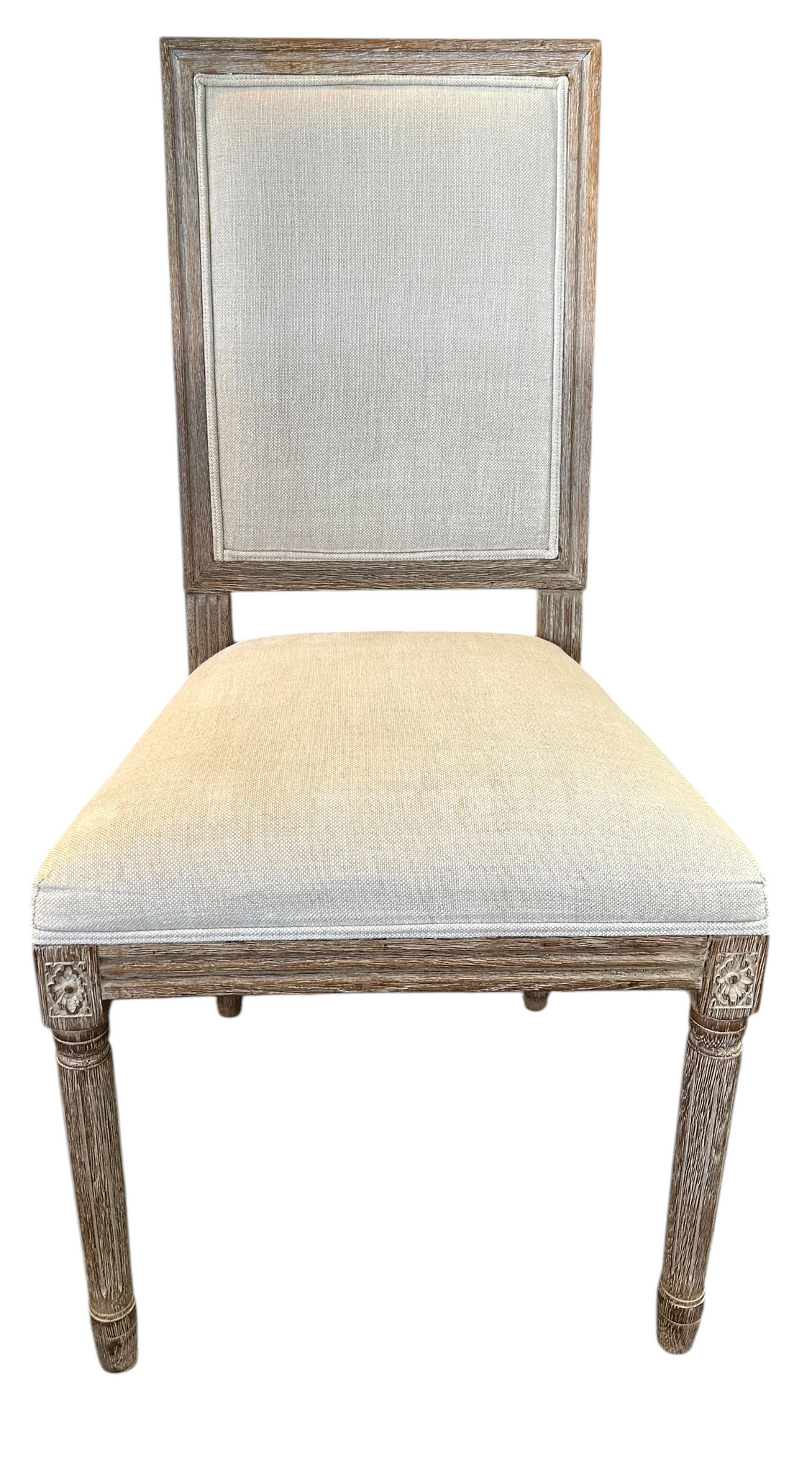 Set of Six RH Vintage Square Back French Dining Chairs