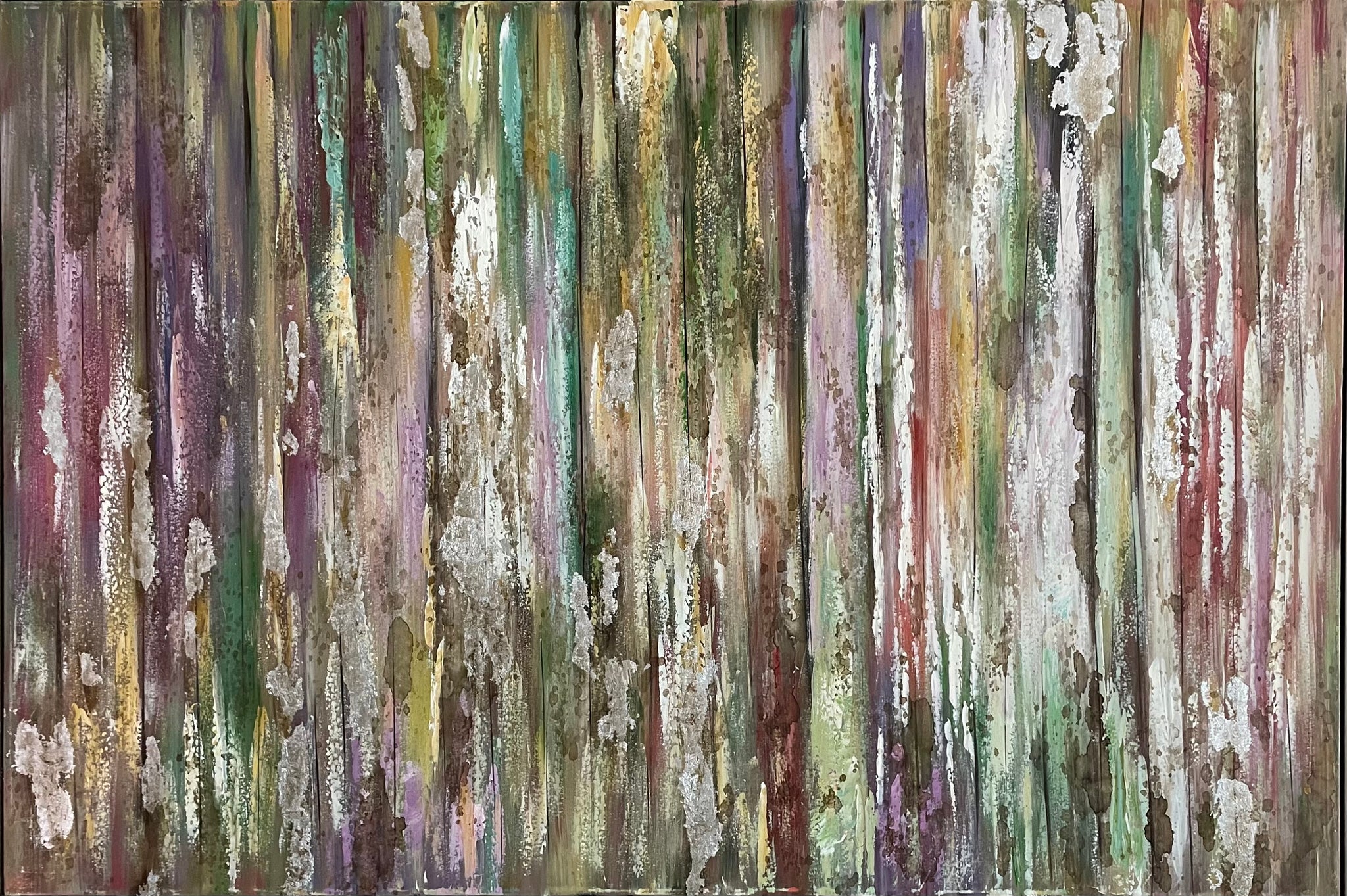 Abstract Mixed Media Painting