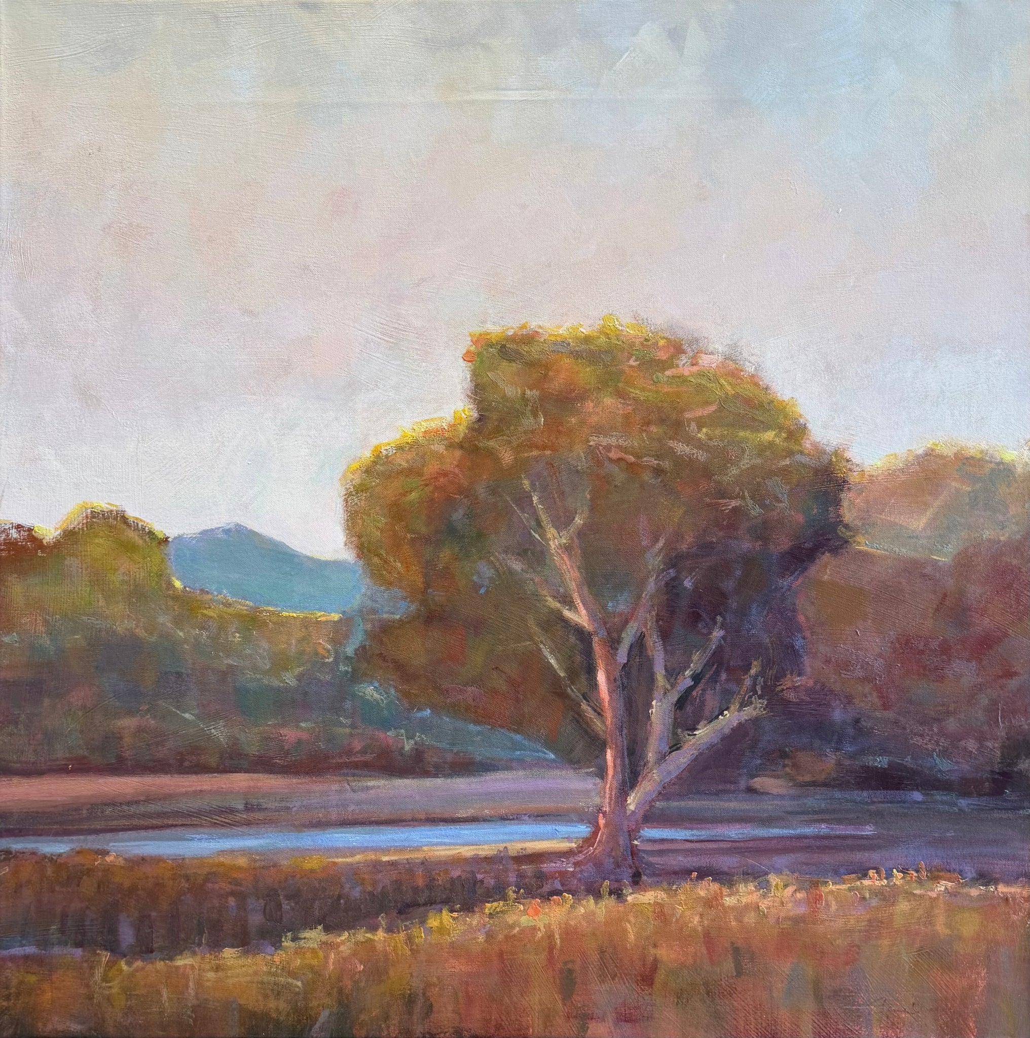 Impressionist "Tree Next to River"
