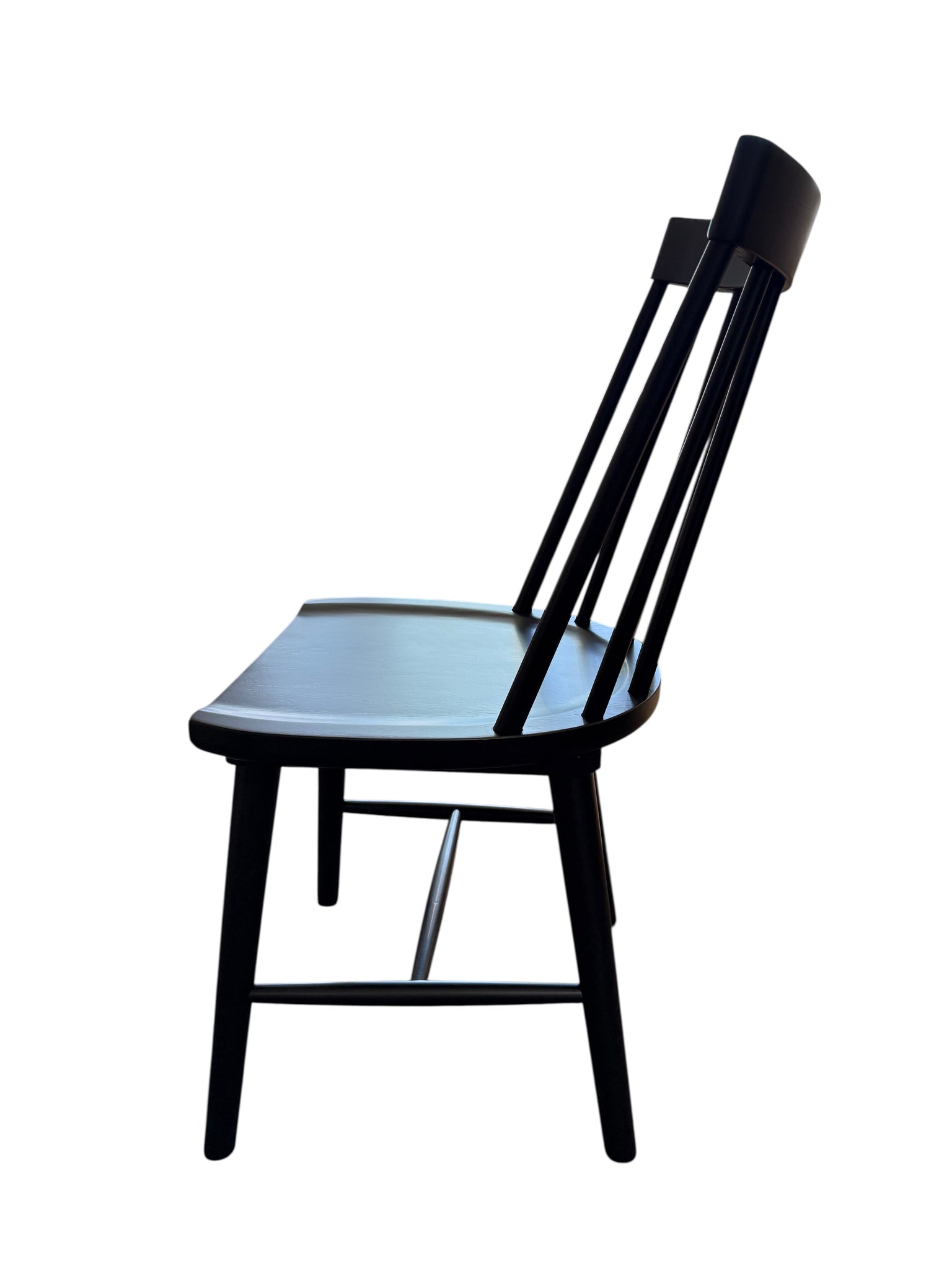 Set of 4 NEW Black Windsor Style Dining Chairs