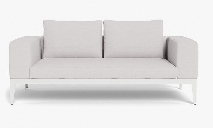 Harbour Balmoral Outdoor Sofa Upholstered in Sunbrella Grey Fabric