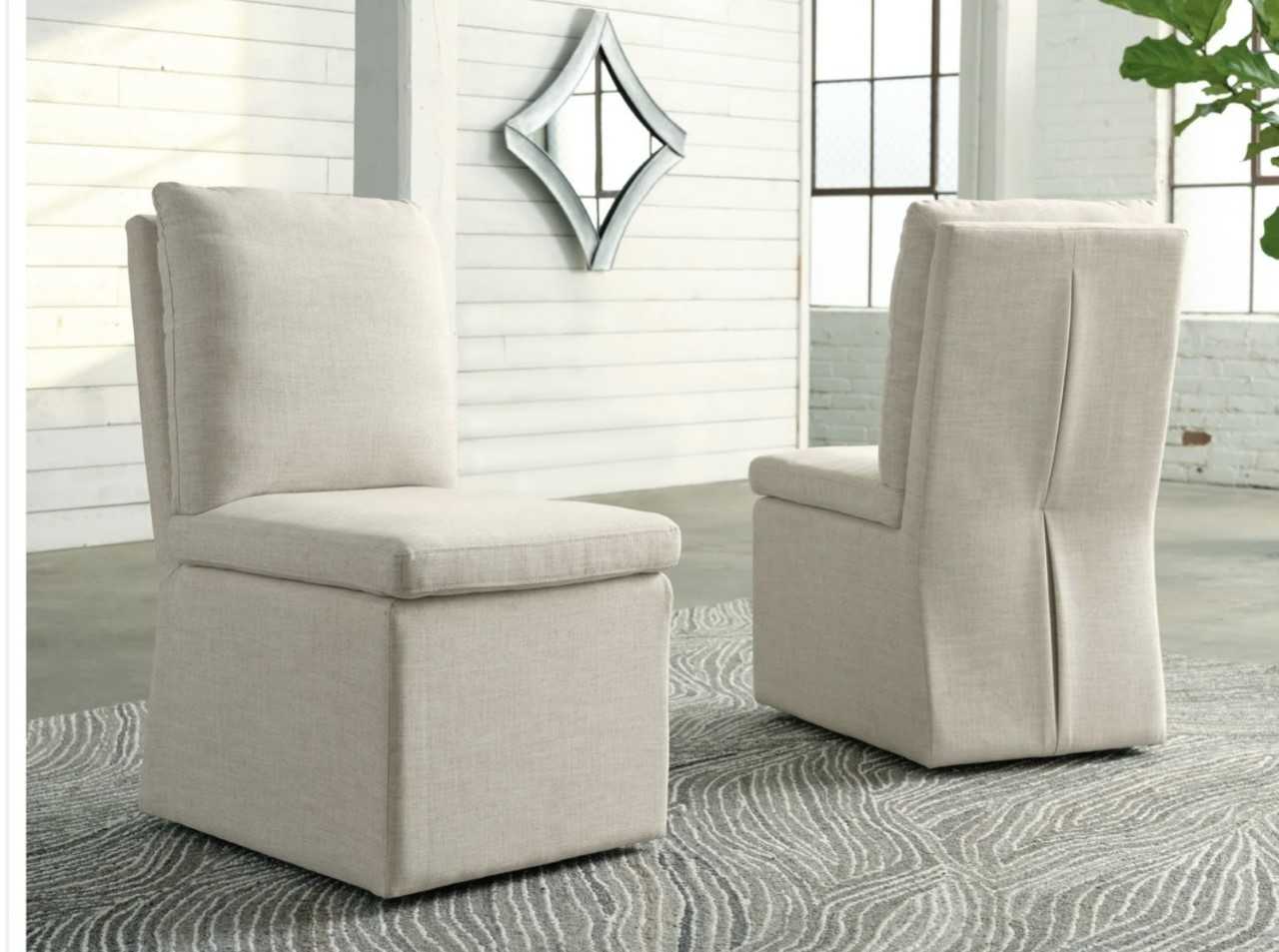 Pair of NEW Upholstered Dining Chairs