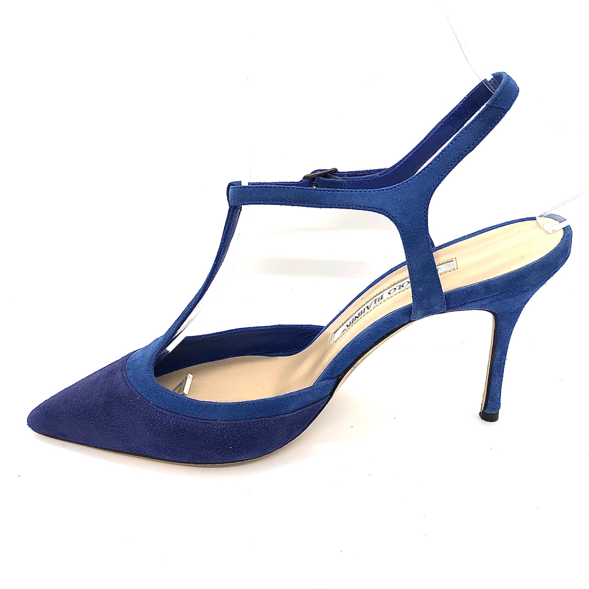 Manolo Blahnik Blue Size 36 3.5" Women's Shoes